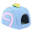 thumbnail image 1 of Cama para hámster, cama para conejillo de indias, hábitat para dormir, nido para erizo, chinchilla, azúcar Azul, 1 of 9
