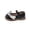 Black, variant on Xfvqtps Girls Mary Janes Lace Bow Soft Sole Hook and Loop Strap Princess Flats Leather Spring Summer Casual Dressy Comfortable Shoes