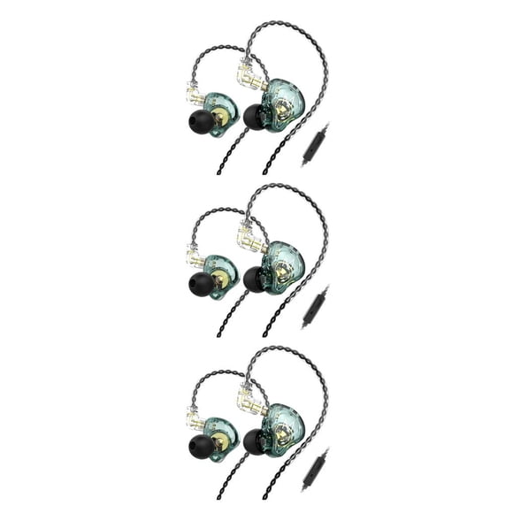Injueey Auriculares deportivos intrauditivos con cable de 3,5mm, auriculares dinámicos portátiles, ergonómicos, para trabajar, correr, Type1 NO1