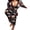 Black, variant on Women's Christmas Onesie Pajamas Sleepwear Adult Holiday Jumpsuit Romper Nightwear