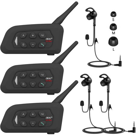 3 User Football Referee Bluetooth Headset Headphone System