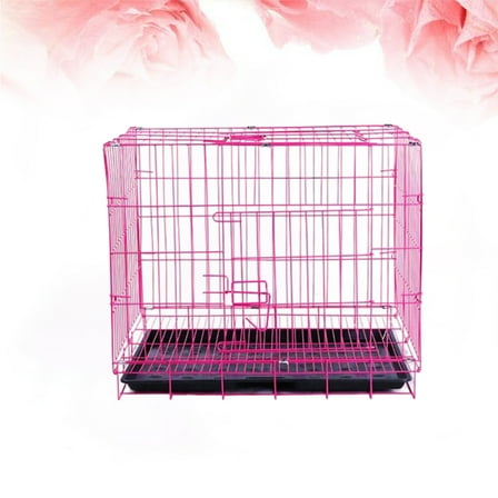 ELAYARD Folding Iron Puppy Cage for Training and Safety, Portable Pet Crate, 1 Piece