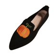 thumbnail image 2 of Xucatan Women's Halloween Loafers, Slip On Canvas Shoes with Pumpkin & Spider Web Design, Chunky Sole Comfort Walking Shoes for Fall PartyBreathable Comfortable Party Theme Festival Walking Shoes Gift, 2 of 7