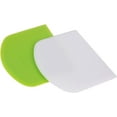 thumbnail image 4 of Set of 2 Dough Scrapers Bowl Scraper Plastic Pastry Bread Dough Cutter Flexible Cutter Chopper Home Kitchen Tools Bakeware for Baking(Green+White), 4 of 5
