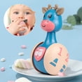 thumbnail image 5 of Deslizante Deer Tumbler Baby Rattle Deer Juguete Educativo Divertido Walking Training Toy Cartoon Deer Tumbler Juguete De Aprendizaje Con Beads Rail Hand Bell Para Bebés Niños Pequeños Home Yuarrent FN003297-01, 5 of 5