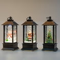 thumbnail image 3 of New liquid Luminous Christmas Small Wind Lantern LED Candlestick Lamp Party Retro Christmas Ornament Gift Home Light up Decore, 3 of 5