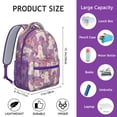 thumbnail image 6 of Goldendoodle Dog and Flower Floral Backpack for School,Cute School Bag,Schoolbag with Adjustable Shoulder Straps & Padded Back,15.3"x11"x6.7", 6 of 6