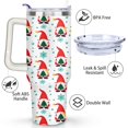 thumbnail image 3 of Santa Claus Christmas Tree Snowflakes 40 Oz Tumbler with Handle Lid and Straw Stainless Steel Double Walled Vacuum Insulated Cup Merry Christmas Gifts Tumbler for Women Men Friends Outdoor Indoor, 3 of 6