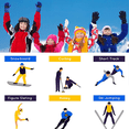 thumbnail image 4 of Guantes de esquí de nieve de invierno impermeables de seguridad de moda simple para niños MFZFUKR CPB-US-XD432-1, 4 of 5