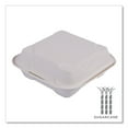 thumbnail image 6 of Eco-Products Sugarcane Clamshell Containers, 3"H x 8"W x 8"D, Pack Of 200 Containers, 6 of 7