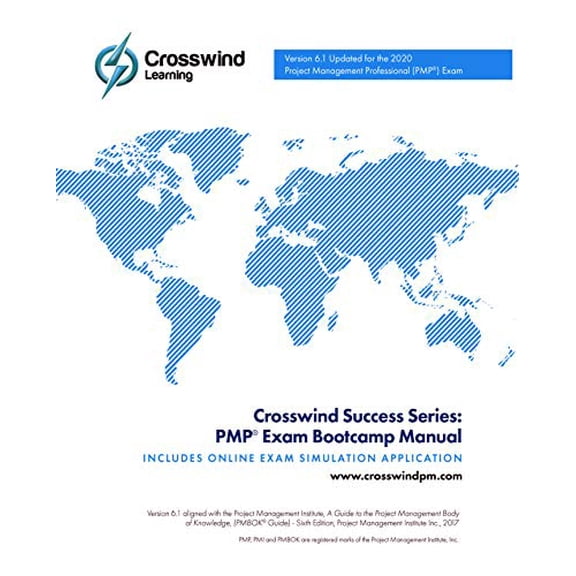 Pre-Owned 2024 Exam: Crosswind Success Series: PMP Exam Bootcamp Manual with exam sim app, 9781619082526, 1619082527, Paperback, 2023 edition