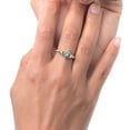 thumbnail image 6 of Gem Stone King 1.01Ct Heart Shape Mercury Mist Mystic Topaz Diamond Accent 10K Yellow Gold Irish Celtic Claddagh Ring, 6 of 6