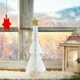 thumbnail image 4 of WEGFTDUOP Mini Christmas Tree Small Tabletop Ornament Christmas Decoration Dipped In White Tower Tree Christmas Tree Decoration Christmas Holiday Products, 4 of 6