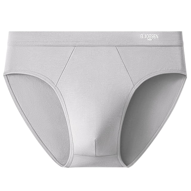 Briefs for Men, Breathable Polyester Fabric with Spandex Stretch, Seamless Design, Soft Elastic Waistband, Solid Black Color, Size L