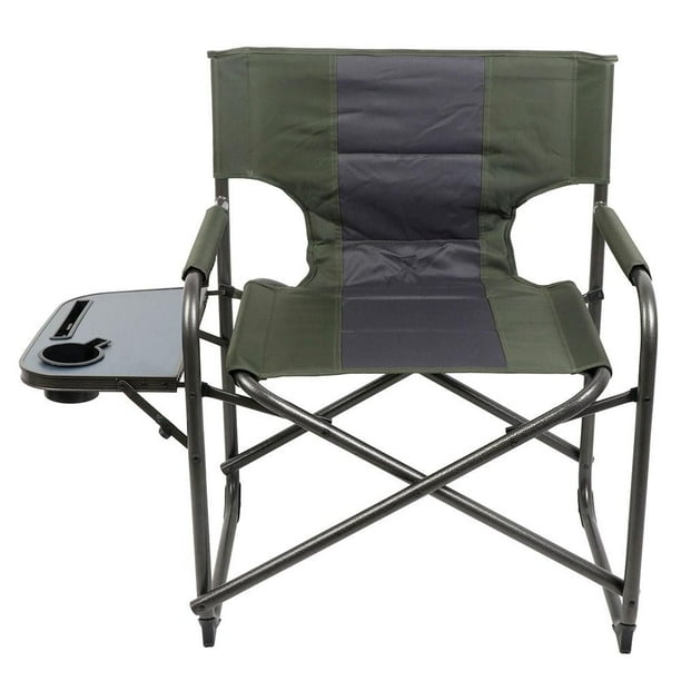 Sedia Ozark Trail Director Con Tavolino Laterale: Comoda, Pieghevole, Portata 400 Libbre