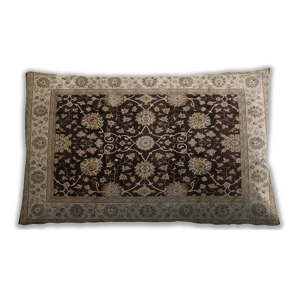 Ahgly Company Indoor Rectangular Mid-Century Modern Lumbar Throw Pillow, 13 inch by 19 inch