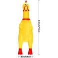 thumbnail image 2 of 6 Pack Rubber Screaming Chicken Toy Yellow Rubber Squeaking Chicken Toy Novelty And Durable Rubber, 2 of 5