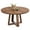 Walnut, variant on 47 Inch Round Dining Table for 4-6 People, Farmhouse Wood Circle Kitchen Table with Cross Base - Table Only - Walnut