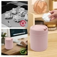 thumbnail image 5 of Desktop Mini Can with Swing Lid - Small Wastebasket for Office, Kitchen, Bathroom, Bedroom, Vanity Tabletop Tiny Garbage Bin, 5 of 6