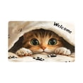 thumbnail image 2 of Cute Cat Floor Mat Non-Slip Absorbent Waterproof Indoor Outdoor Rug for Bedroom Porch Hallway Dorm Home Decoration Pet Lovers Housewarming Gift, 2 of 6