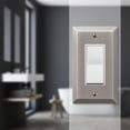 thumbnail image 2 of Amerelle 163RAN 1 Rocker Antique Nickel Stamped Steel Wall Plate, 2 of 3