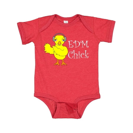 

Inktastic EDM Chick White Text Gift Baby Girl Bodysuit