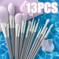 thumbnail image 3 of 13Pcs Makeup Brushes Soft Fluffy for Cosmetics Foundation Blush Powder Eyeshadow Kabuki Blending Makeup Brush Set Beauty Tool 13Pcs-no bag, 3 of 6