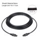 thumbnail image 2 of Cable de audio de fibra óptica Uxcell, cable óptico digital de 9.8 pies, enlace óptico TOS, conector recto de plástico para TV DVD Negro, 2 of 6