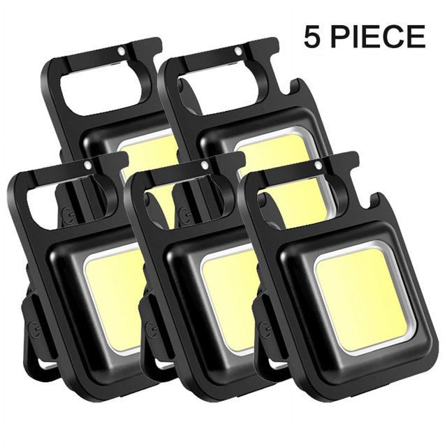 Linterna COB Mini portátil, lámpara de llavero, 4 luces EDC, linterna para exteriores, impermeable, emergencia, Camping, pesca, luces de trabajo