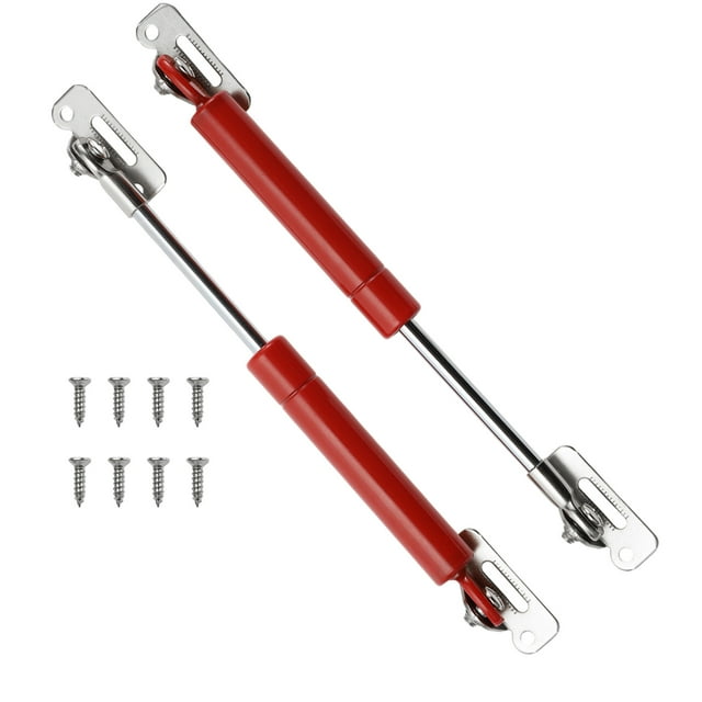 Unique Bargains 2set 7lb/30N/3kg 7inch/180mm Lift Support Struts Red for Kitchen Cabinet Door