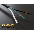 thumbnail image 4 of Cable Leader 6ft NEMA 5-15P to ROJ Pigtail AC Power Cord 18AWG, Black, 4 of 6
