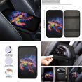 thumbnail image 4 of Renewold Sea Turtle Splash Printed Car Seat Covers for Women with Steering Wheel Cover and Seat Belt Pad Armrest Pad Handbrake Cover Gear Shift Cover Cup Coaster Holder Seat Cover, Pack of 12, 4 of 7