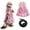 Pink, variant on Misright Small Dog Harness with No Pull Walking Hiking Harness Skirt Easy Walking