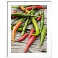 thumbnail image 2 of Art.com Several Chili Peppers Photographic Print by Winfried Heinze, White Frame Wall Art, 23" x 29", 2 of 5