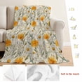 thumbnail image 5 of Spring Daisy Blanket Soft Cozy Warm Throw Blanket for Couch, Plush Fuzzy Flannel Fleece Blankets for Sofa, Country Vintage Yellow White Floral Leaf Bed Blankets Lightweight Gifts for Women, 50"x80", 5 of 9