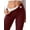 Wine Red Cat, variant on Osfvolr High Waisted Thicken Leggings for Women - No See Through Tummy Control Cycling Workout Yoga Pants  L