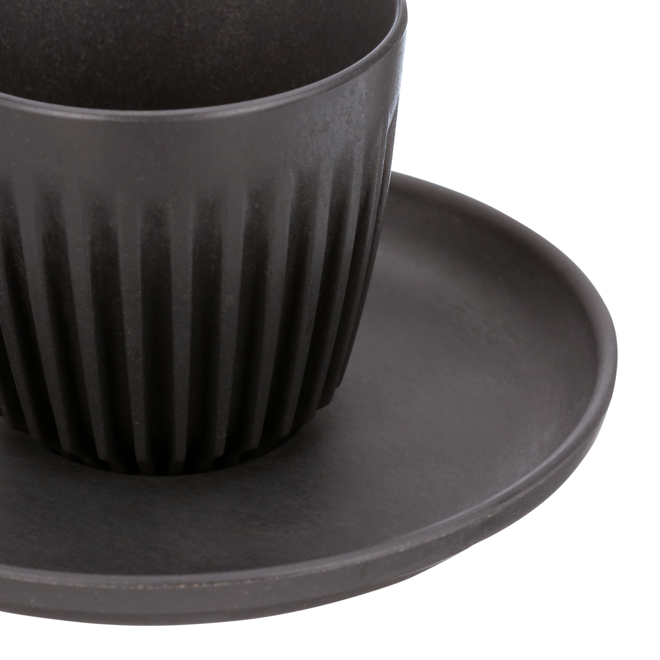 Huskee Cup Espresso Set (Charcoal, 3oz)