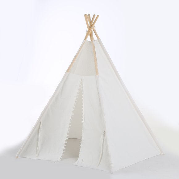 Yeacher Teepee Tent for Kids Foldable Children Play Tents for Girls and Boys 100% Cotton Canvas Playhouse Toys for Girl and Child Indoor and Outdoor