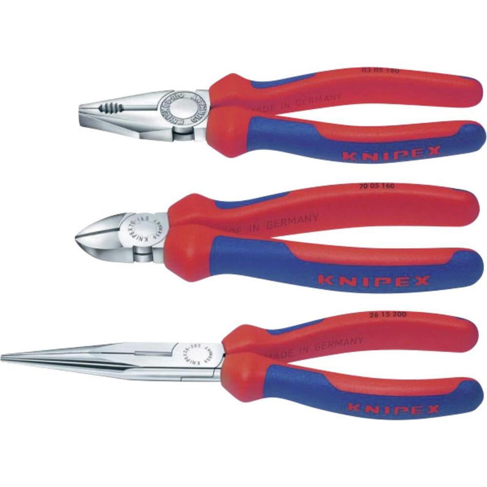 KNIPEX Combo Long Nose Plier Set 3pc