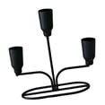 thumbnail image 4 of Candelabro de metal, soporte para velas, candelabro de hierro forjado para centro de mesa, para bodas, festivales, de comedor, chimeneas, Negro, 4 of 8