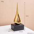 thumbnail image 3 of Blessings Decor nordic Creativity Water drop model Office furnishings ceramics crafts living room home decor modern ornaments (Water Drop Golden), 3 of 5