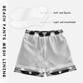 thumbnail image 5 of Black White Gray Pixel Pattern Boys' Swim Trunks Board Shorts Beach Pants Bathing Bottoms 3T, 5 of 8