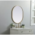 thumbnail image 3 of Elegant Decor MR2A2430BRS 24 x 30 in. Metal Frame Oval Mirror, Brass, 3 of 3