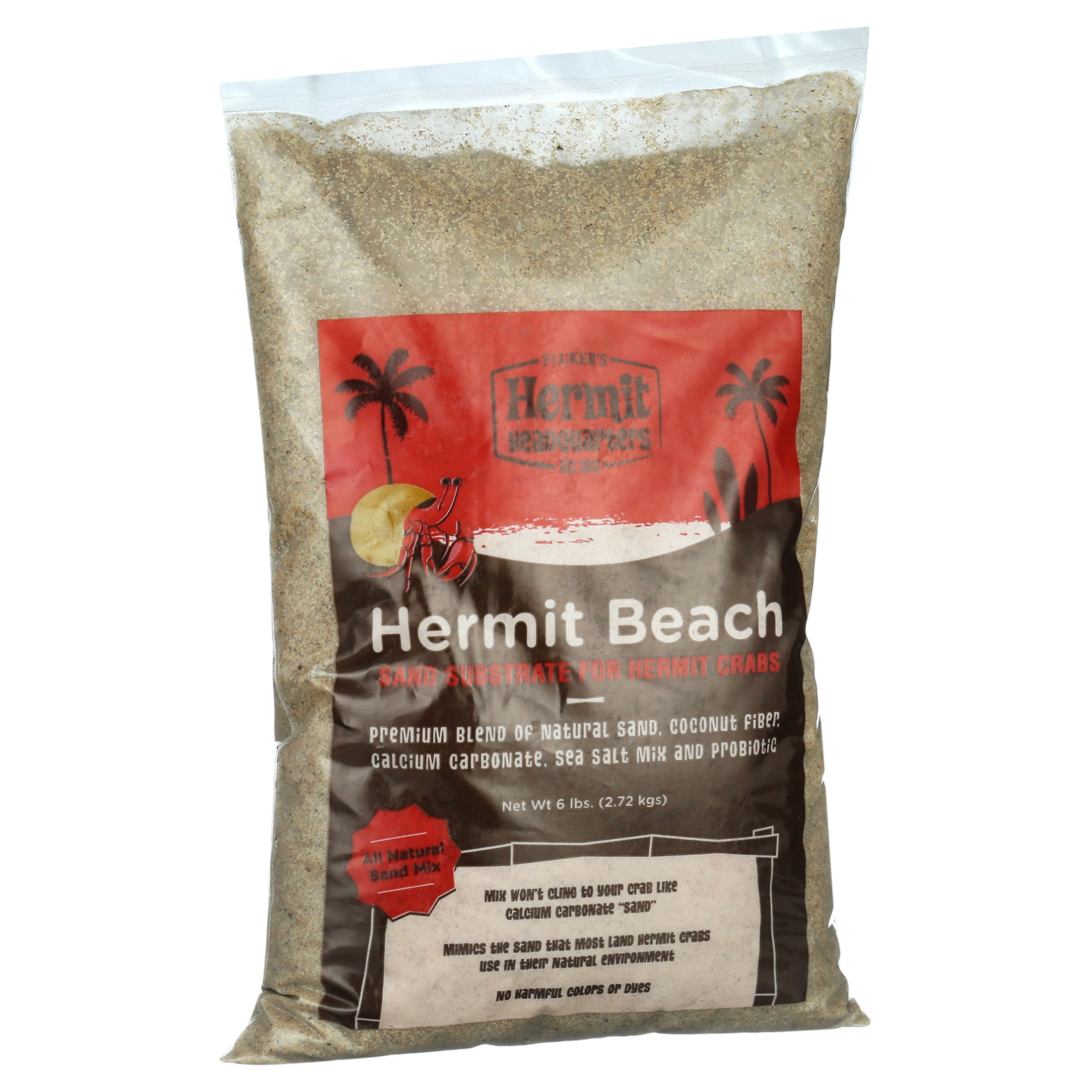Fоur Paсk Flukers All Natural Premium Sand Substrate Mixture for Hermit Crabs 