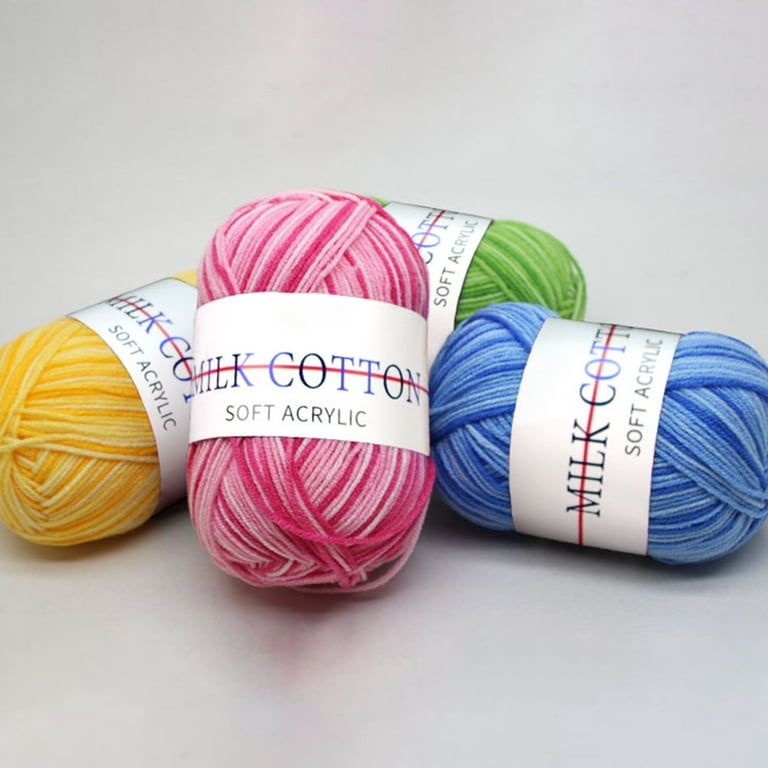  1 Roll 3 Strands Knitted Yarn DIY Breathable Hand Crocheting  Variegated Yarn Thread Needlework Tool for Socks Knitting Thread