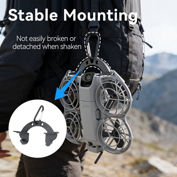 Hook-Mount for DJI Neo 2 - Portable Wall/Desktop/Backpack Storage Hook Fixed Accessory