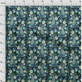 thumbnail image 4 of oneOone Velvet Navy Blue Fabric Paisleys Craft Projects Decor Fabric Printed By The Yard 58 Inch Wide, 4 of 5