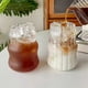thumbnail image 5 of 6PCS Glass Cup Heat-Resistant Tumbler Drinkware Transparent Tea Juice Milk Coffee Mug Home Water Glasses Mug,D, 5 of 5