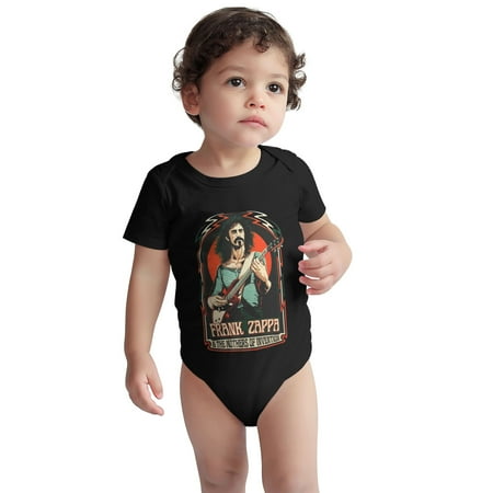 

Frank Baby Onesie Zappa Toddler Baby Boys Girls Short-Sleeve Bodysuits Cotton Romper Black 3 Months