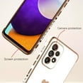 thumbnail image 2 of Compatible with Samsung Galaxy A52 Case Love Heart Plating Electroplate Luxury Elegant Case Camera Protector Soft TPU Shockproof Protective Corner Back Cover Galaxy A52 Case -White, 2 of 10